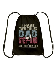 Dad and Step-Dad - Perfect gift Drawstring Bag tile