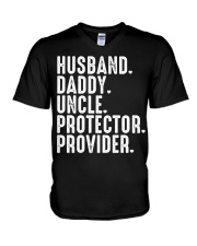 Husband-Daddy-Uncle-Protector-Provider V-Neck T-Shirt tile