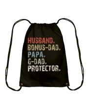 Husband - Bonus Dad - Papa G Dad Protector Drawstring Bag tile