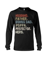 husband-father-bonus-dad-poppa-protector-hero Long Sleeve Tee tile