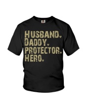 Husband-Daddy-Protector-Hero-fullgold Youth T-Shirt tile