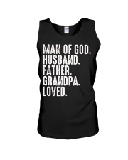 Man Of God-Husband-Father-Grandpa-Loved Unisex Tank tile