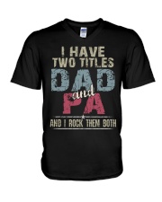 Dad and Pa - Perfect gift V-Neck T-Shirt tile