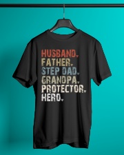 Husband - Father - Step Dad - Grandpa - v1 Classic T-Shirt lifestyle-mens-crewneck-front-3