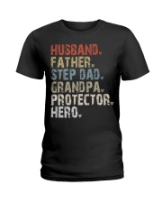 Husband - Father - Step Dad - Grandpa - v1 Ladies T-Shirt tile