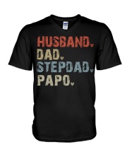 Husband - Dad - Stepdad - Papo V-Neck T-Shirt tile