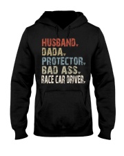 Husband-Dada-Protector-Bad ass-Race Car Driver Hooded Sweatshirt tile