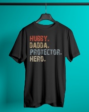 Hubby-Dadda-Protector-Hero Classic T-Shirt lifestyle-mens-crewneck-front-3