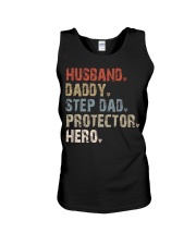 Husband-Daddy-Step Dad-Protector-Hero Unisex Tank tile