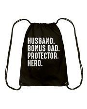 husband-bonus-dad-protector-hero Drawstring Bag tile
