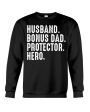 husband-bonus-dad-protector-hero Crewneck Sweatshirt tile