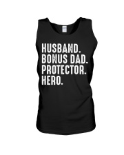 husband-bonus-dad-protector-hero Unisex Tank tile