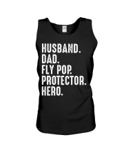 HUSBAND-DAD-FLY POP-PROTECTOR-HERO Unisex Tank tile