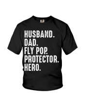 HUSBAND-DAD-FLY POP-PROTECTOR-HERO Youth T-Shirt tile