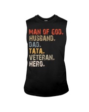 Man Of God-Husband-Dad-Tata-Veteran-Hero Sleeveless Tee tile