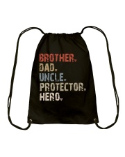Brother-Dad-Uncle-Protector-Hero Drawstring Bag tile