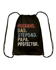 Husband-Dad-Stepdad-Papa-Protector Drawstring Bag tile