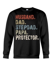 Husband-Dad-Stepdad-Papa-Protector Crewneck Sweatshirt tile