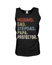 Husband-Dad-Stepdad-Papa-Protector Unisex Tank tile