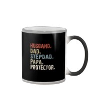 Husband-Dad-Stepdad-Papa-Protector Color Changing Mug tile