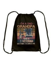 Im a Dad Grandpa and Veteran Drawstring Bag tile