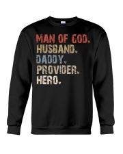 Man Of God-Husband-Daddy-Provider-Hero Crewneck Sweatshirt tile