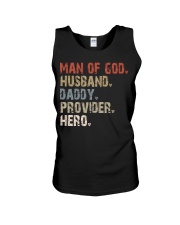 Man Of God-Husband-Daddy-Provider-Hero Unisex Tank tile