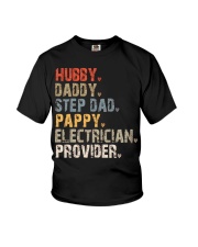Hubby-Daddy-Step Dad-Pappy-Electrician-Provider Youth T-Shirt tile