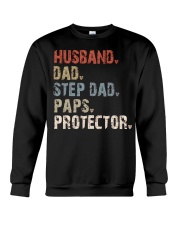 Husband-Dad-Step Dad-Paps-Protector Crewneck Sweatshirt tile