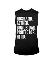Husband - Father - Bonus Dad - Protector - Hero Sleeveless Tee tile