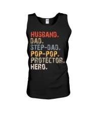 Husband-Dad-Step-Dad-Pop-Pop-Protector-Hero Unisex Tank tile