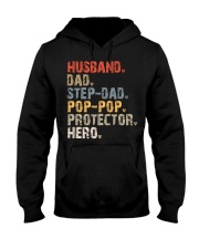 Husband-Dad-Step-Dad-Pop-Pop-Protector-Hero Hooded Sweatshirt tile
