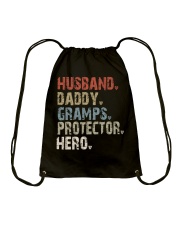 husband-daddy-gramps-protector-hero Drawstring Bag tile