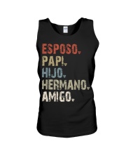 Esposo - Papi - Hijo - Hermano - Amigo Unisex Tank tile