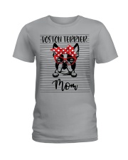 Boston Terrier Mom Ladies T-Shirt tile