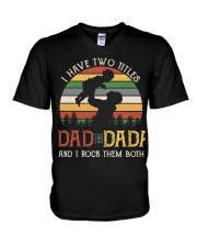 Dad And Dada V-Neck T-Shirt tile