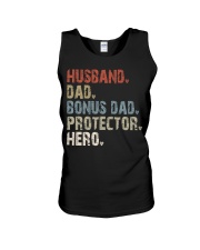 Husband - Dad - Bonus Dad - Protector - Hero Unisex Tank tile
