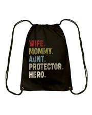 Aunt - Protector - Hero Drawstring Bag tile