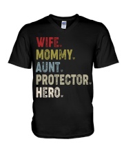 Aunt - Protector - Hero V-Neck T-Shirt tile