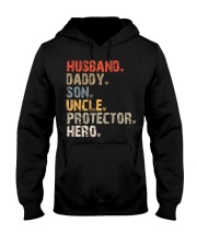 Husband-Daddy-Son-Uncle-Protector-Hero Hooded Sweatshirt tile