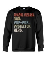 Amazing Husband Dad Pop-Pop Protector Hero Crewneck Sweatshirt tile