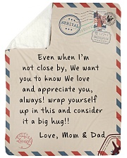 To our Son - Love Mom and Dad - v2 Sherpa Fleece Blanket tile