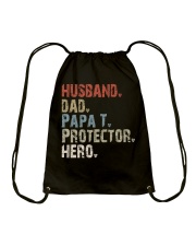 husband-dad-papat-protector-hero Drawstring Bag tile