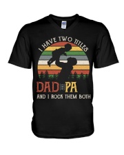 Dad And Pa V-Neck T-Shirt tile