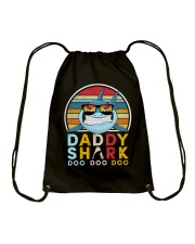 Daddy shark Drawstring Bag tile