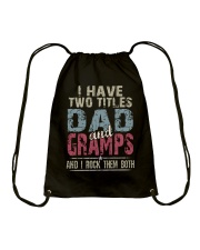 Dad and Gramps - Perfect gift Drawstring Bag tile