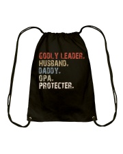 Godly Leader-Husband-Daddy-Opa-Protecter Drawstring Bag tile