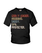 Godly Leader-Husband-Daddy-Opa-Protecter Youth T-Shirt tile