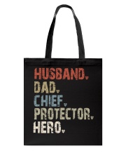 husband-dad-chief-protector-hero Tote Bag tile