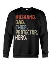 husband-dad-chief-protector-hero Crewneck Sweatshirt tile